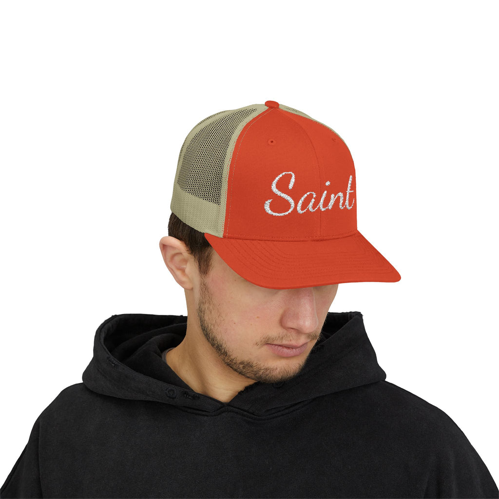 Saint Classic Snapback Trucker Hat | Religious Wear, Devotion Apparel
