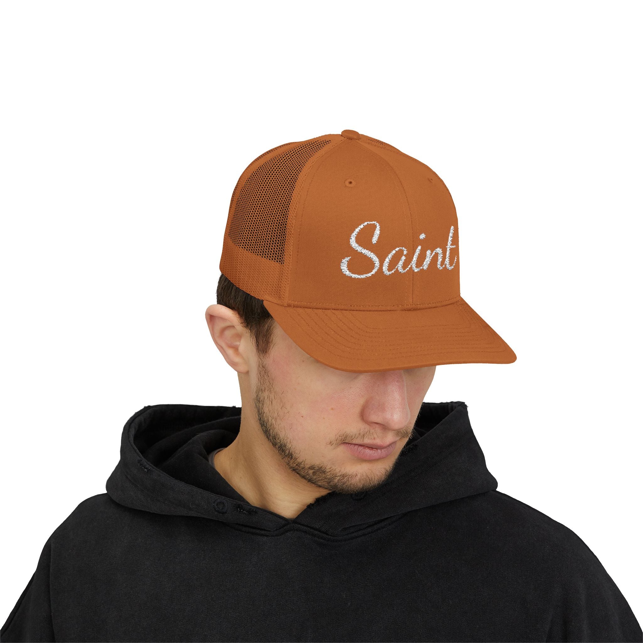 Saint Classic Snapback Trucker Hat | Religious Wear, Devotion Apparel