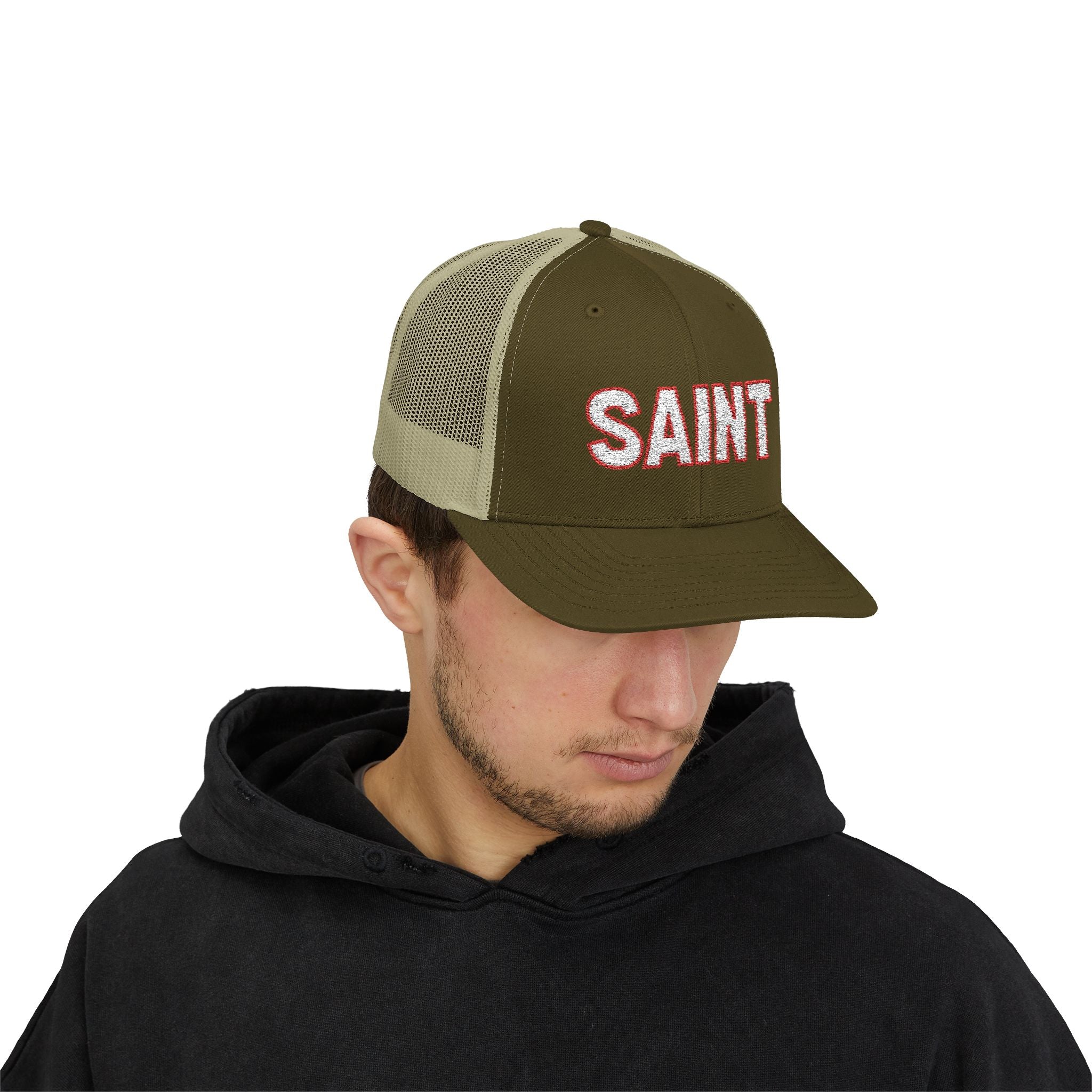 Saint outlined Snapback Trucker Hat | LDS Apparel, Religious Wear