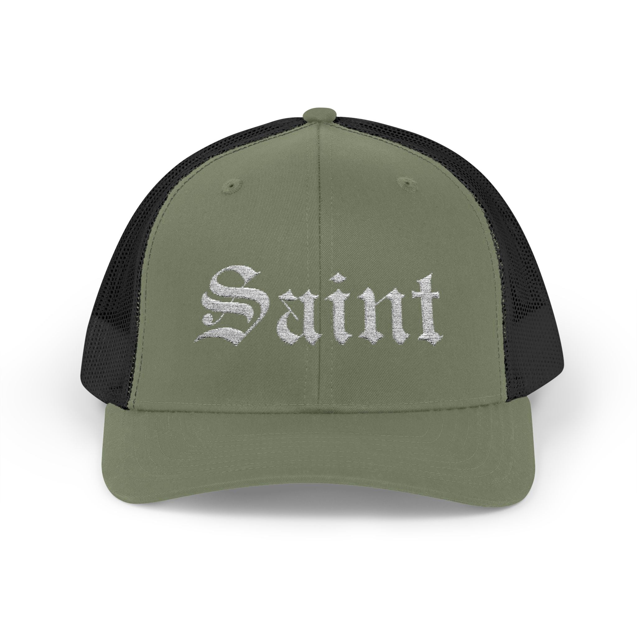 Saint Olde English Snapback Trucker Hat | Religous Wear, Devotion Apparel