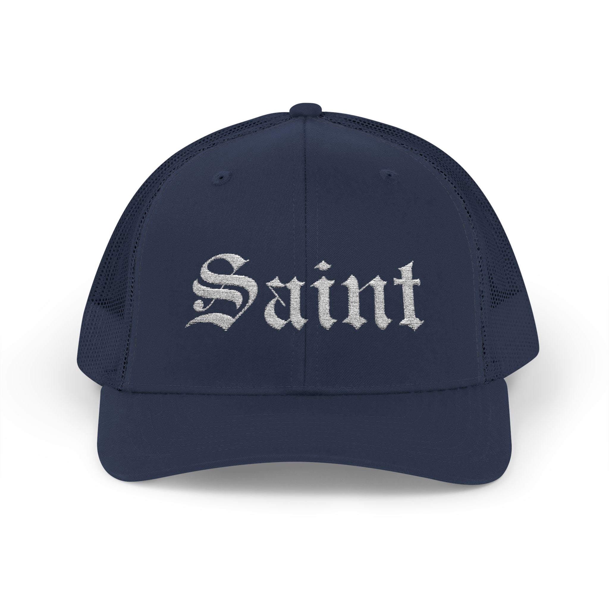 Saint Olde English Snapback Trucker Hat | Religous Wear, Devotion Apparel