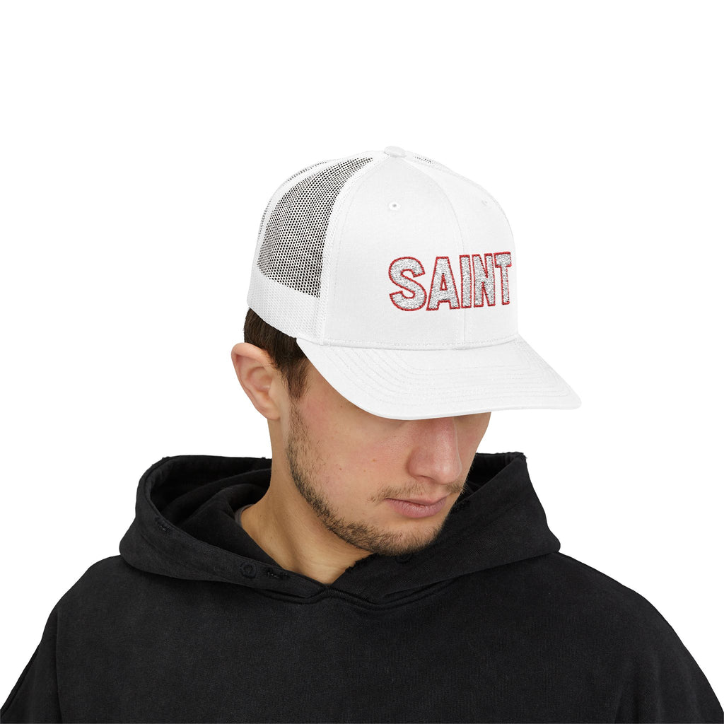 Saint outlined Snapback Trucker Hat | LDS Apparel, Religious Wear