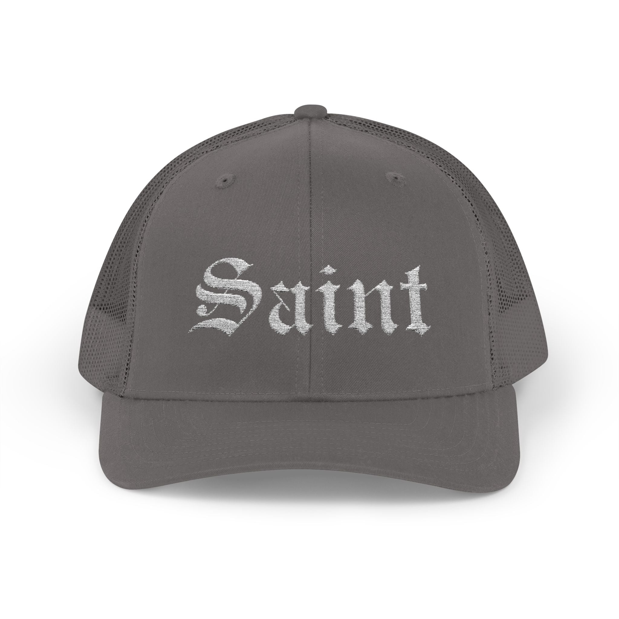 Saint Olde English Snapback Trucker Hat | Religous Wear, Devotion Apparel