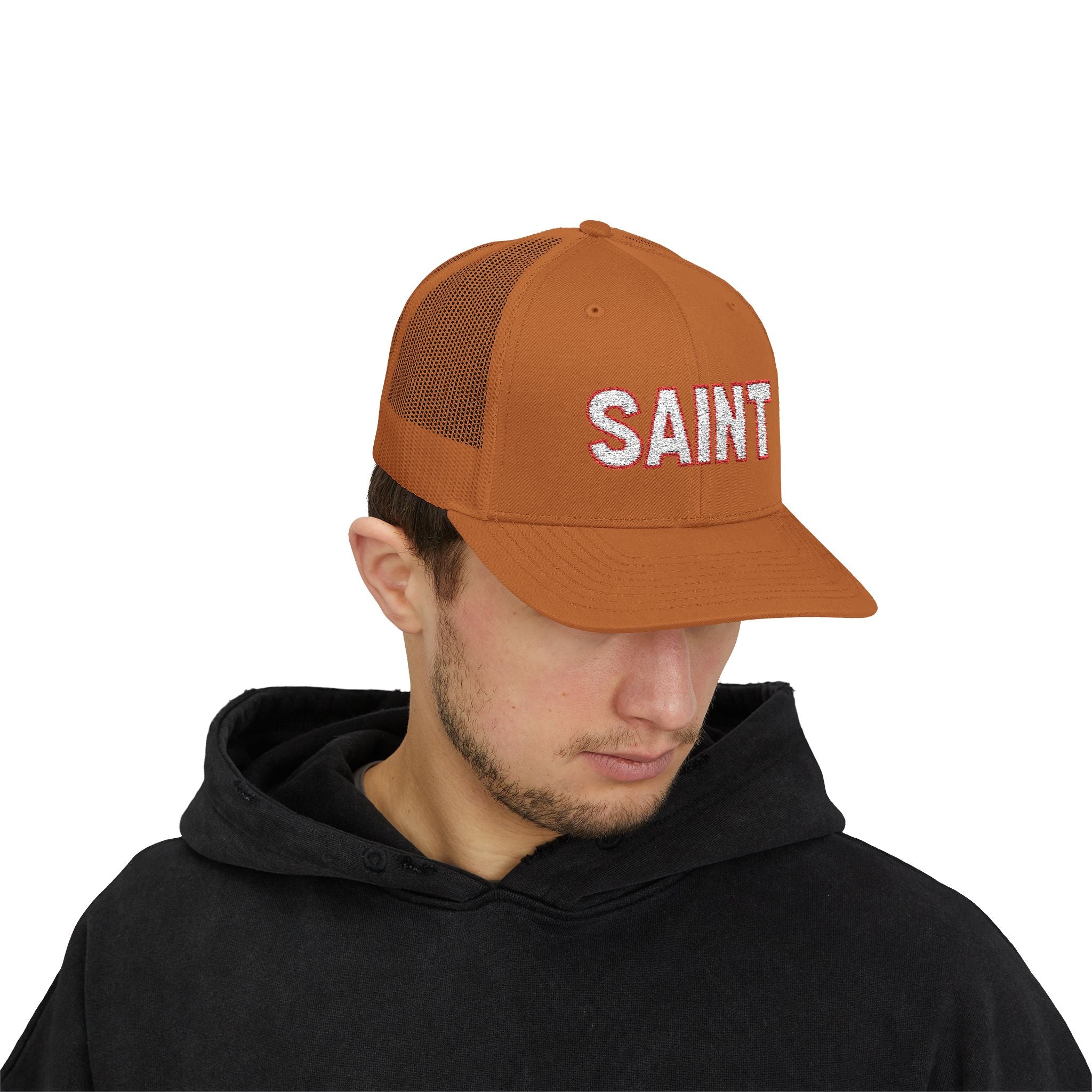 Saint outlined Snapback Trucker Hat | LDS Apparel, Religious Wear