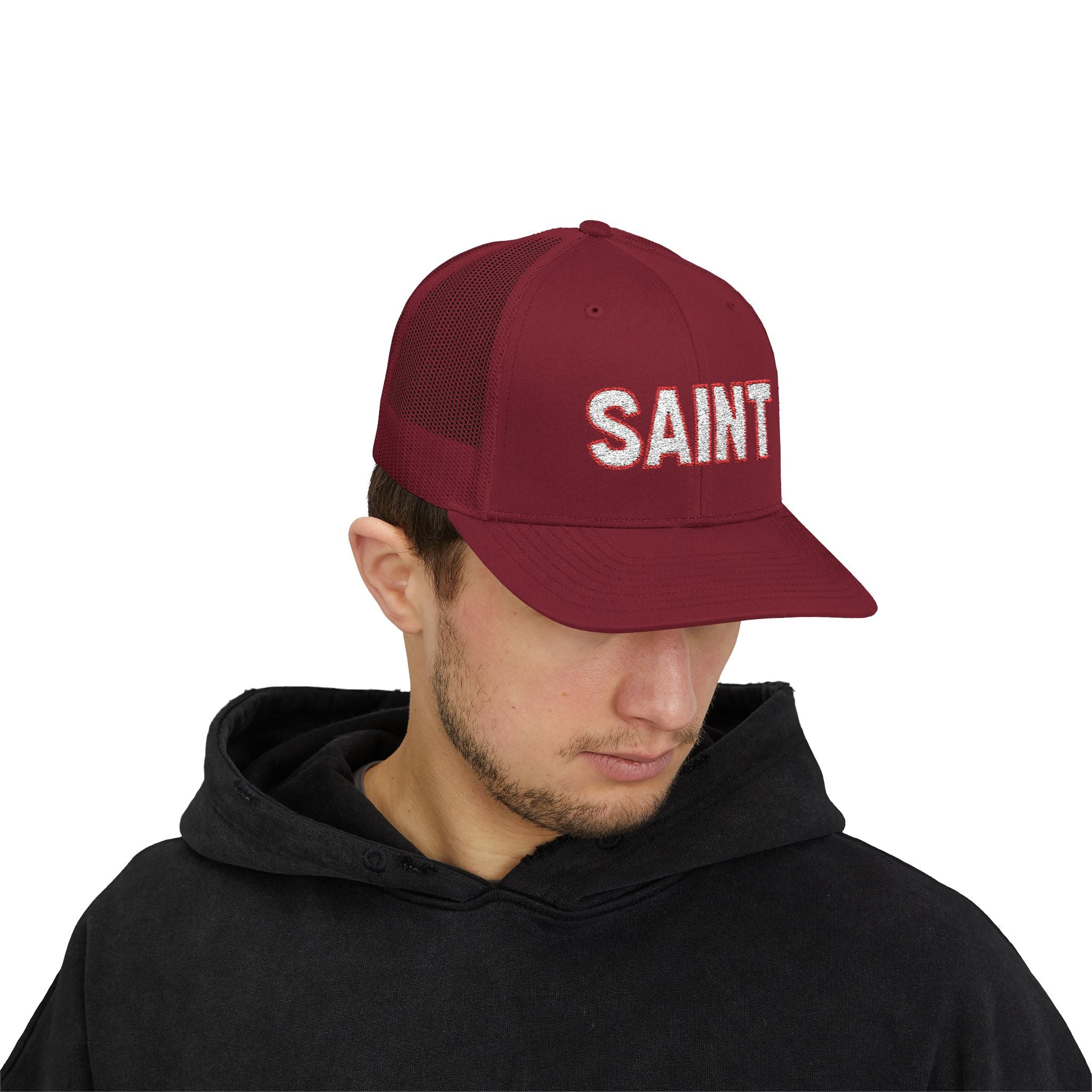 Saint outlined Snapback Trucker Hat | LDS Apparel, Religious Wear