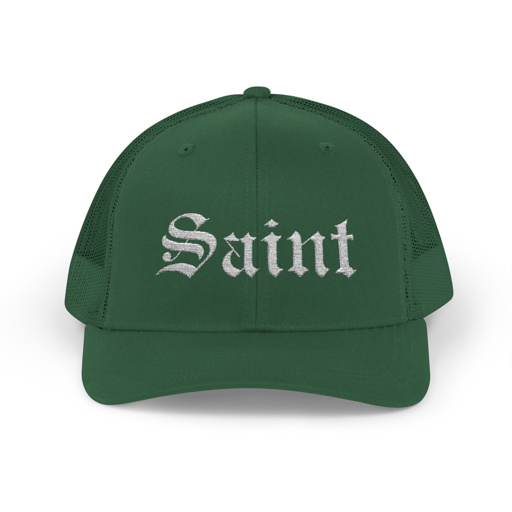 Saint Olde English Snapback Trucker Hat | Religous Wear, Devotion Apparel