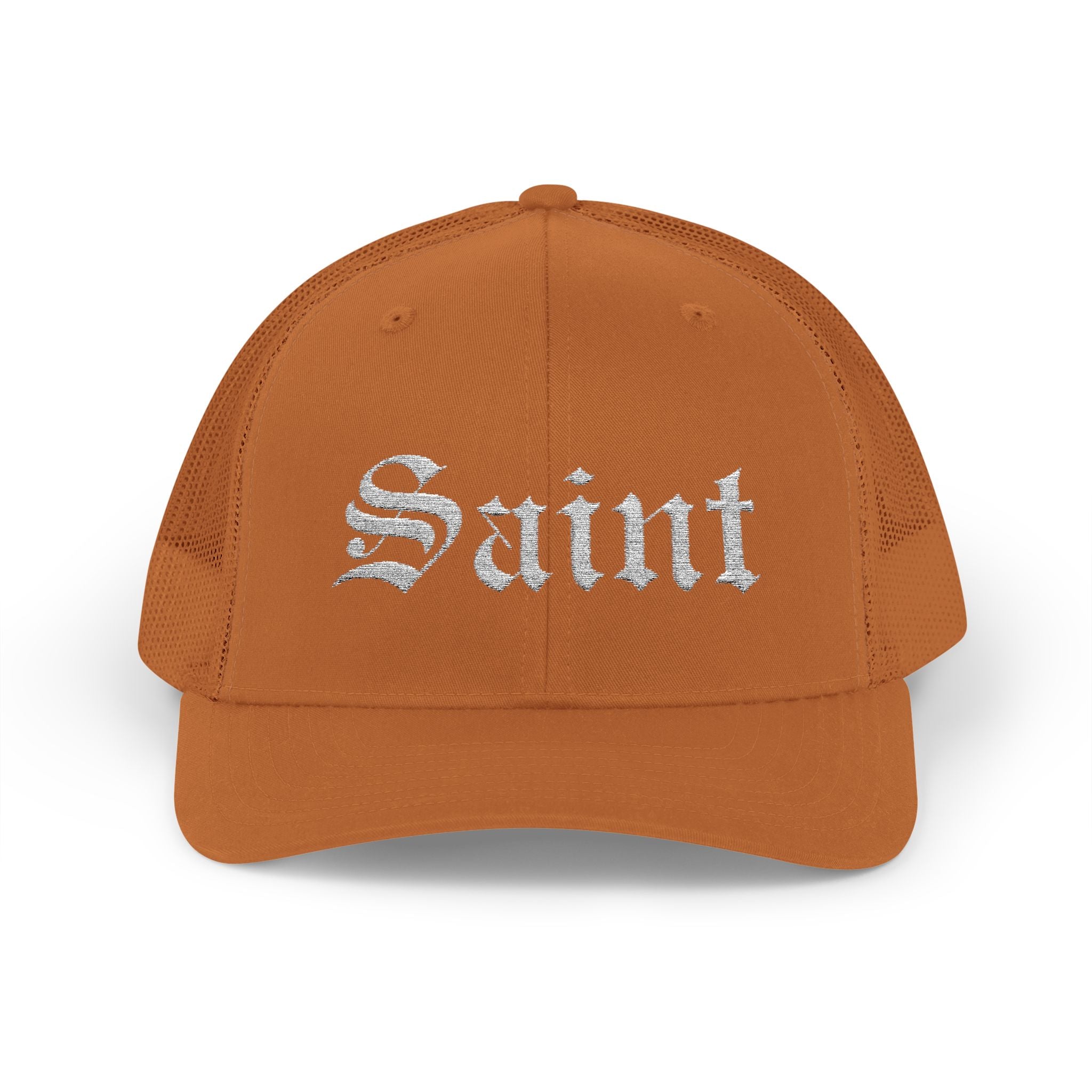 Saint Olde English Snapback Trucker Hat | Religous Wear, Devotion Apparel