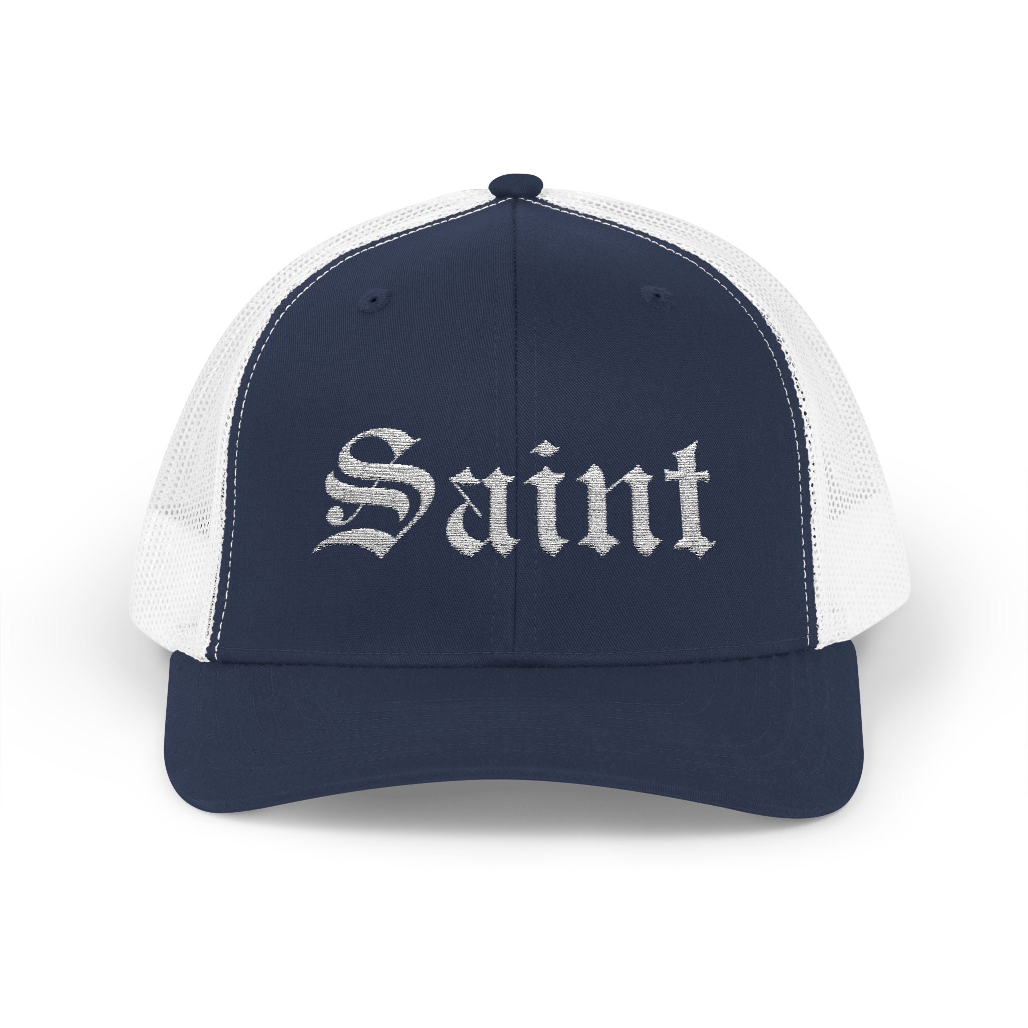 Saint Olde English Snapback Trucker Hat | Religous Wear, Devotion Apparel