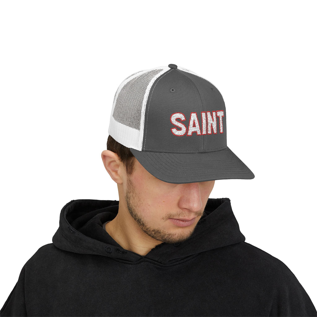 Saint outlined Snapback Trucker Hat | LDS Apparel, Religious Wear