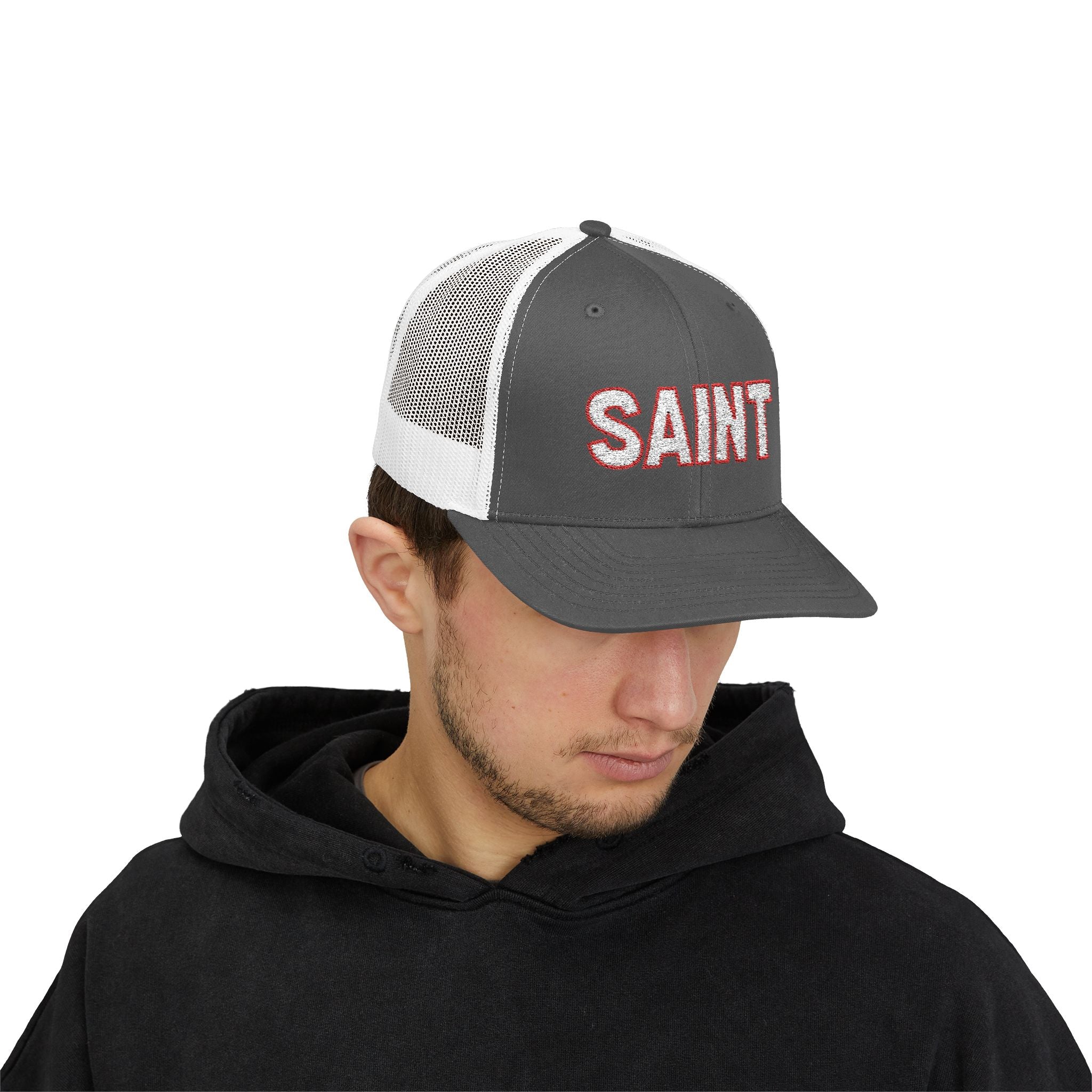 Saint outlined Snapback Trucker Hat | LDS Apparel, Religious Wear