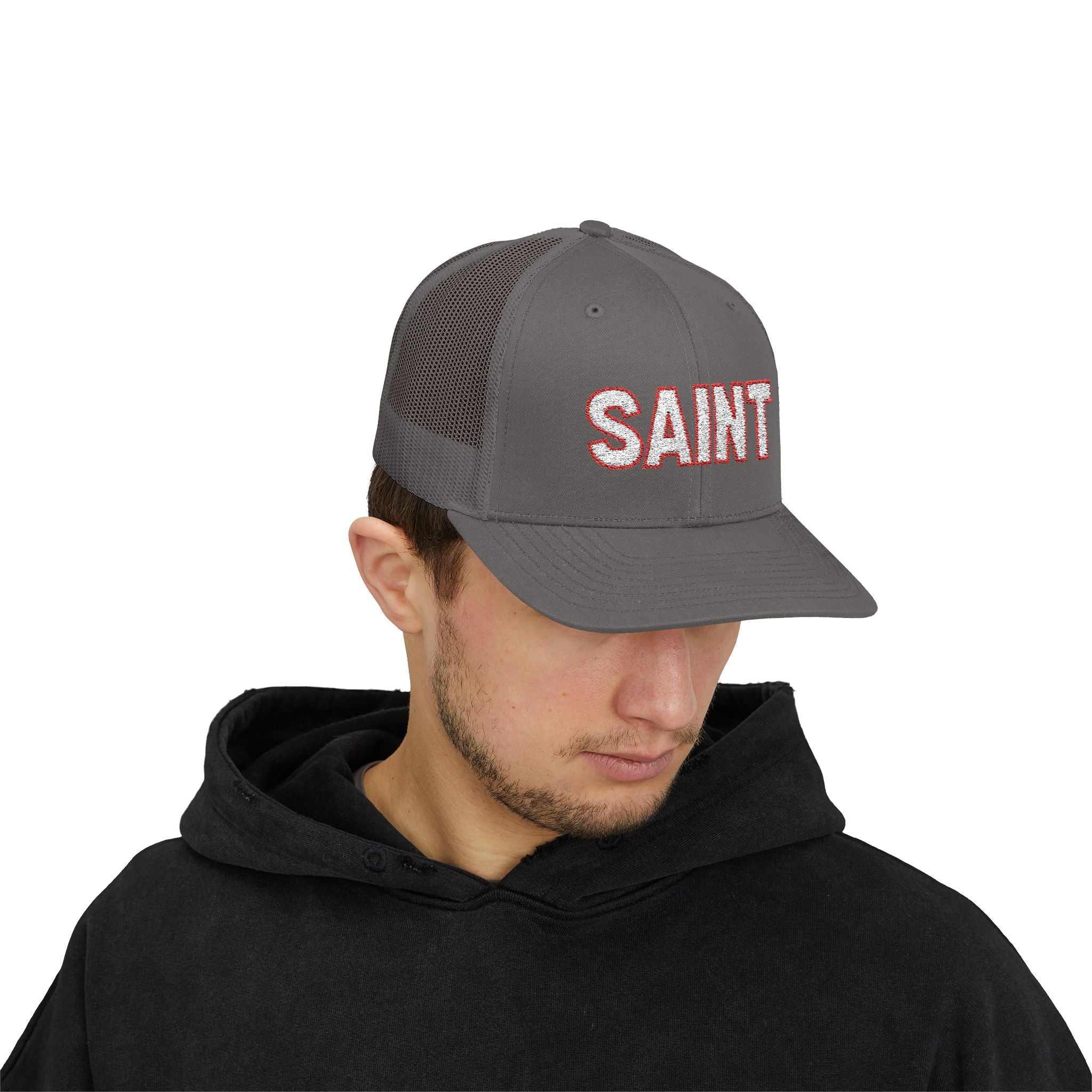 Saint outlined Snapback Trucker Hat | LDS Apparel, Religious Wear