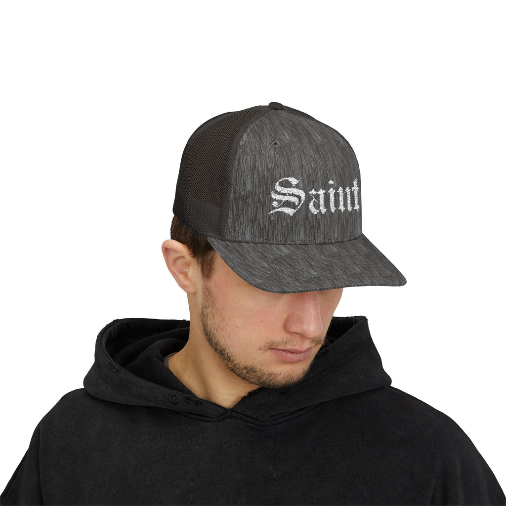 Saint Olde English Snapback Trucker Hat | Religous Wear, Devotion Apparel