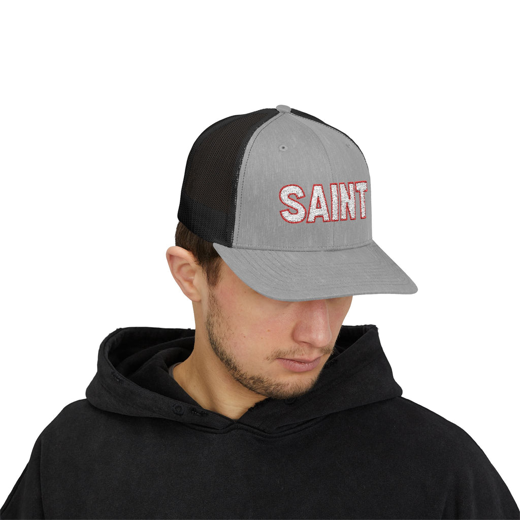 Saint outlined Snapback Trucker Hat | LDS Apparel, Religious Wear