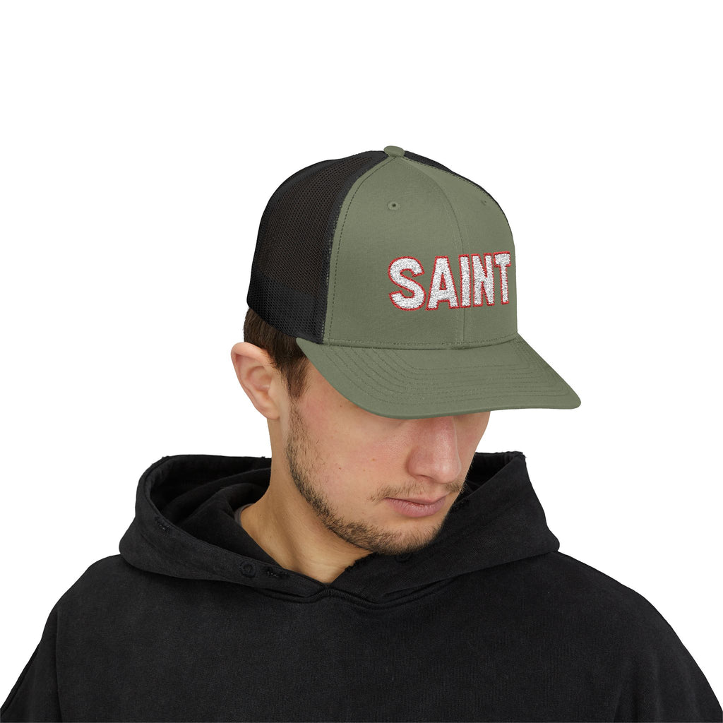 Saint outlined Snapback Trucker Hat | LDS Apparel, Religious Wear