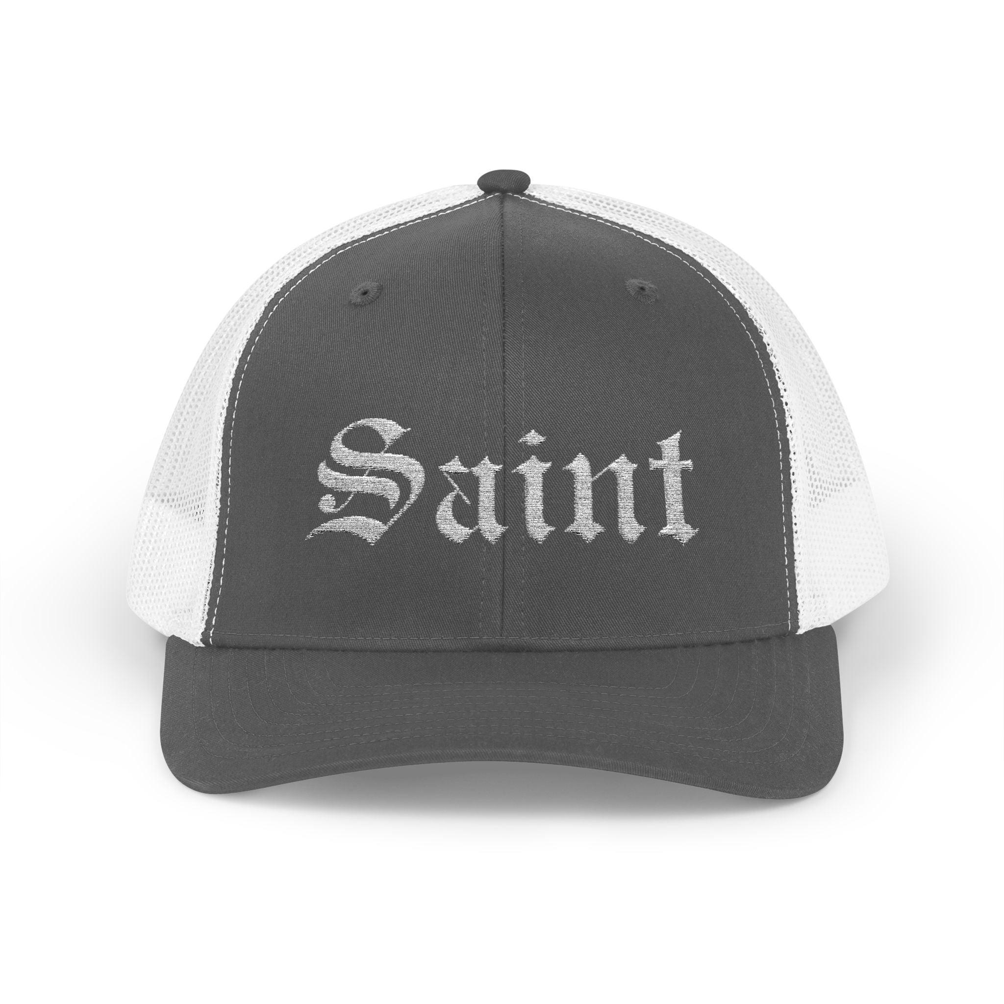 Saint Olde English Snapback Trucker Hat | Religous Wear, Devotion Apparel
